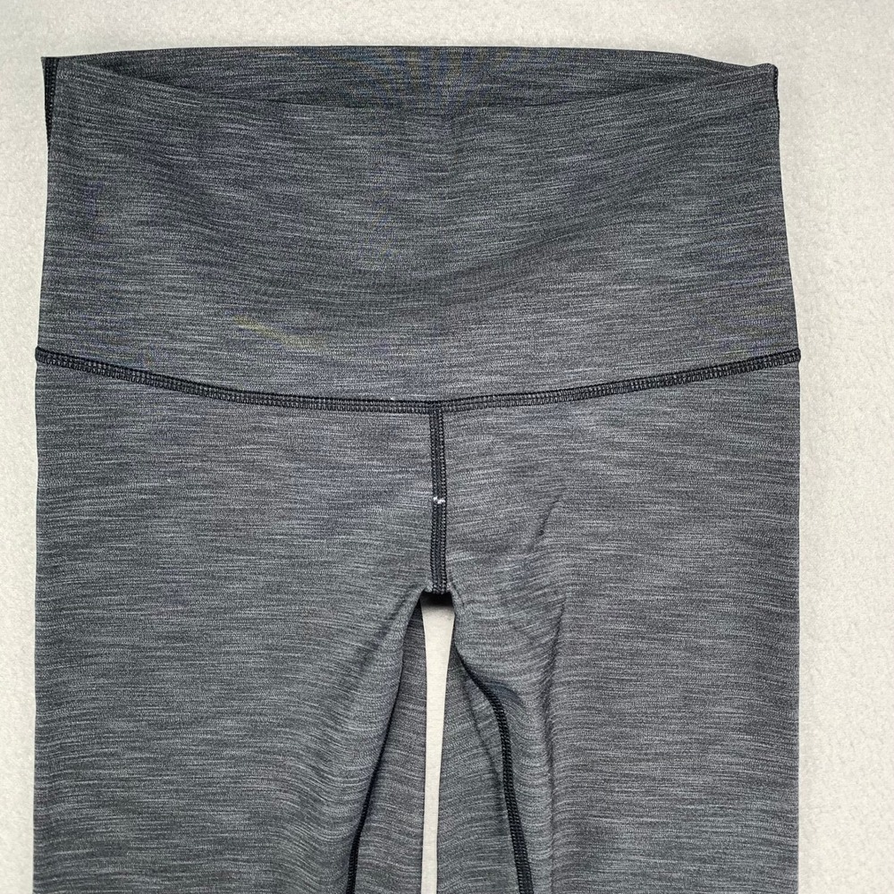 Lululemon Wunder Under High Rise Leggings Womens 8 Gray Full Length Gym Yoga - Picture 3 of 10